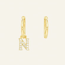 Load image into Gallery viewer, Letter Hoops