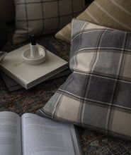 Load image into Gallery viewer, Herringbone Weave Windowpane Pillow Cover, Sarah