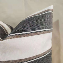 Load image into Gallery viewer, Coastal Blue&Brown Pillow Cover, Savannah