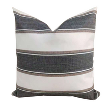 Load image into Gallery viewer, Coastal Blue&Brown Pillow Cover, Savannah