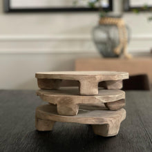 Load image into Gallery viewer, Round Footed Wood Riser