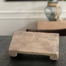 Load image into Gallery viewer, Rectangle Footed Wood Riser