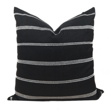 Load image into Gallery viewer, Black Linen Pillow Cover, Billy