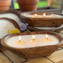 Load image into Gallery viewer, 3 Wick Wooden Soy Candle
