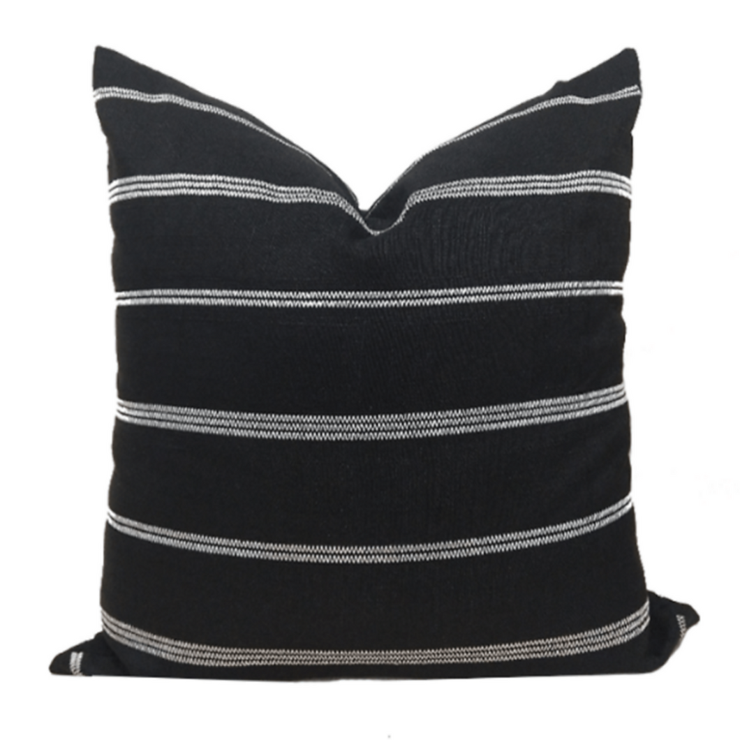 Black Linen Pillow Cover, Billy